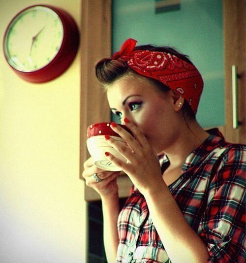 Coffee Kitchen Woman