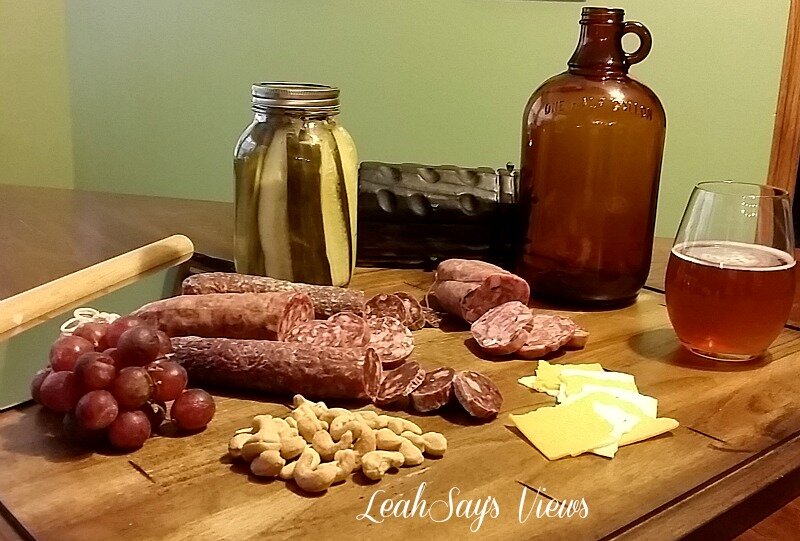 My gift box contained Angel's Salumi, from Angel's Salumi & Truffles which was founded in 2010 by Pascal Besset, a chef hailing from, South of France. Instead of toiling in different meat types, their focus is simple, create the best, most unique salami on the market. #carnivorechief #ad Carnivore Club Meat Salami Bacon Ham Truffles Wine Red Wind White Wine Bruschetta Smoked Meat Cheese Meat Tray Game Day Snacks Beer Ale Pickle Spears Pepper Jack Grapes Tomatoes Mushrooms venison Goose Salami Cashews Nuts LeahSay's Views