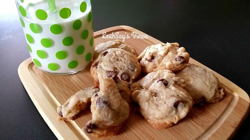 Chewy Chocolate Chip Cookies And Ice Cold Milk or Tea Party. Better know as grandson's vs granddaughter's on baking day! #cookie #ChocolateChipCookies #MilkandCookies #AfternoonTea #TeaParty #ad